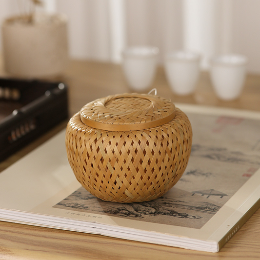 Handmade Bamboo Woven Storage Box