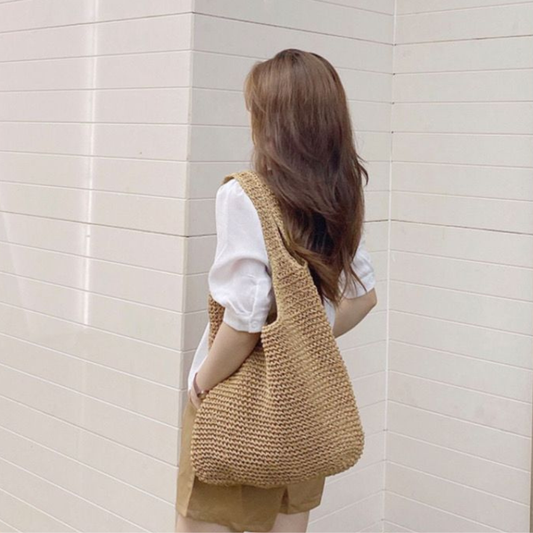 Premium Handwoven Hemp and Straw Bag