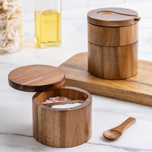 Acacia Wood Seasoning Box