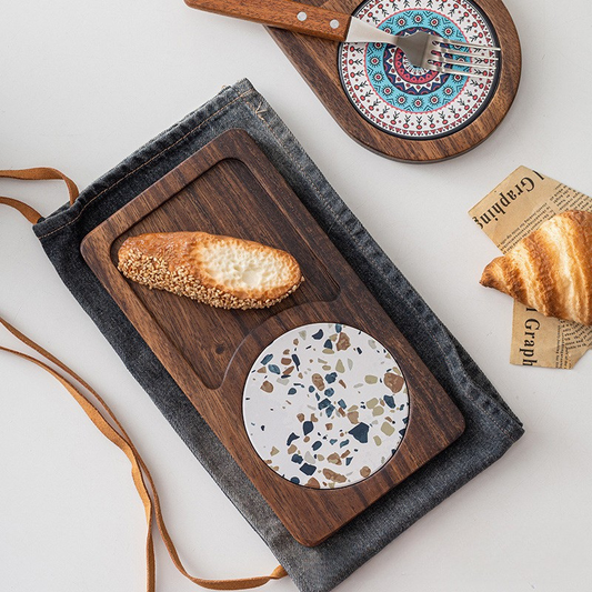 Walnut Wood Breakfast and Coffee Tray