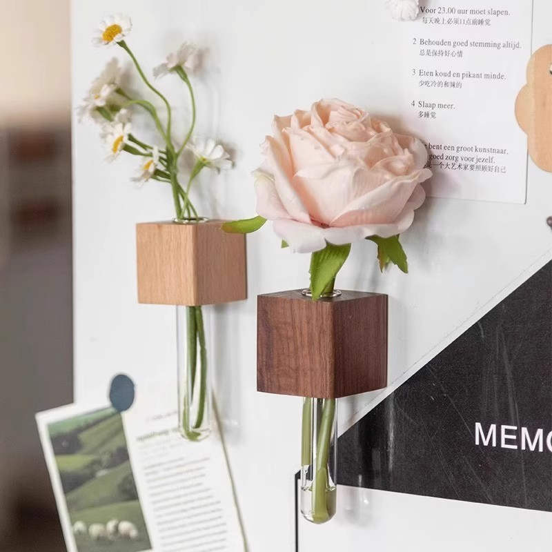 Handmade Wood Decorative Flower Vase