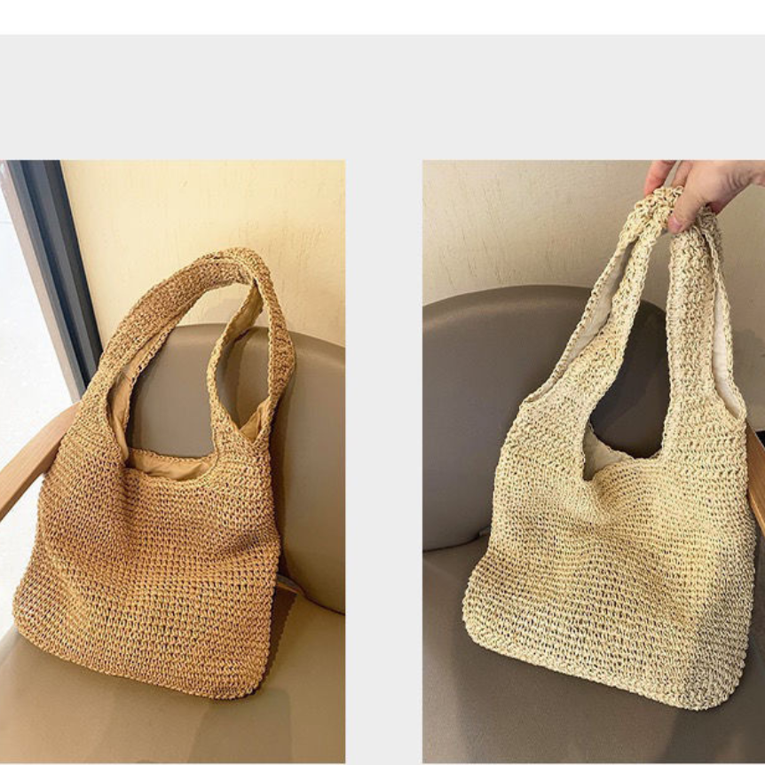 Premium Handwoven Hemp and Straw Bag