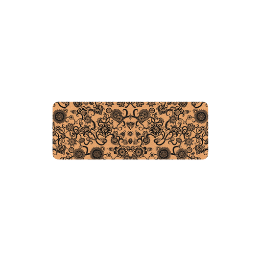 Natural Cork Yoga Mat Flowers