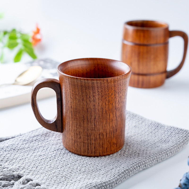 Wood Mug with a Handle