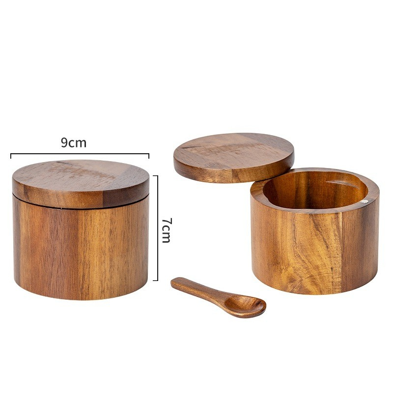 Acacia Wood Seasoning Box