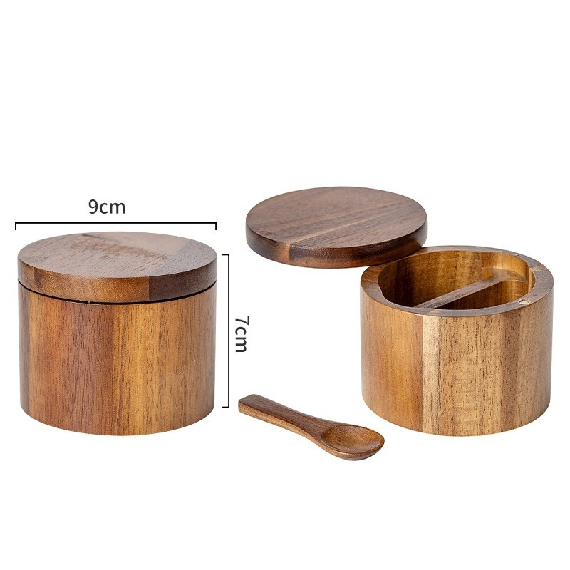 Acacia Wood Seasoning Box