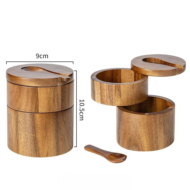 Acacia Wood Seasoning Box