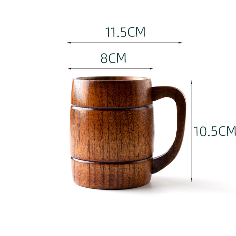 Wood Mug with a Handle