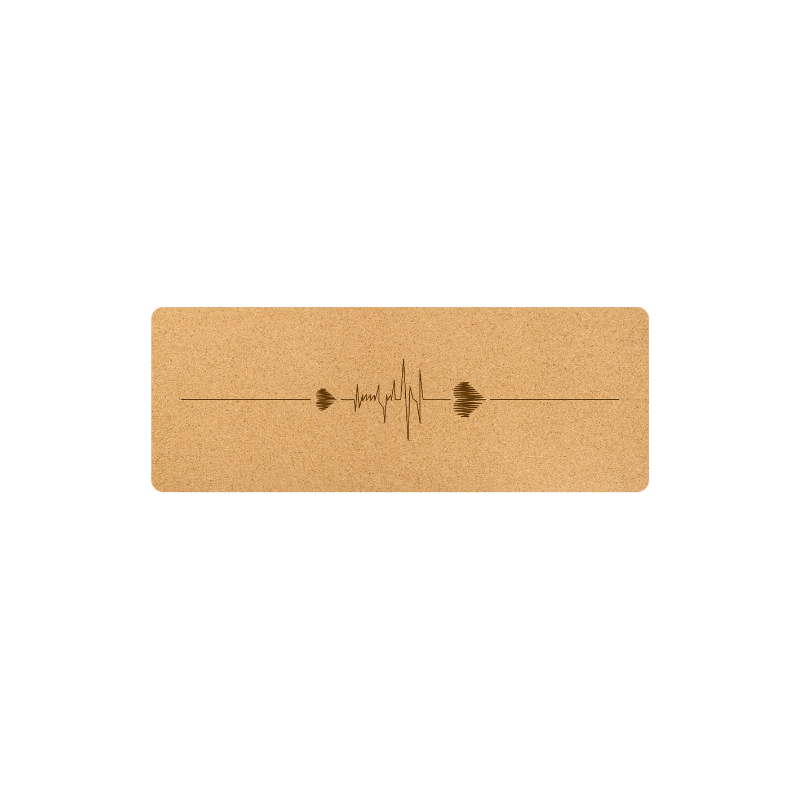 Natural Cork Yoga Mat Heart