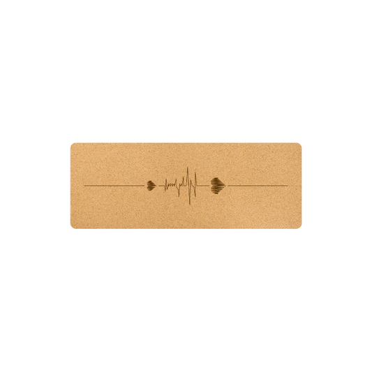 Natural Cork Yoga Mat Heart