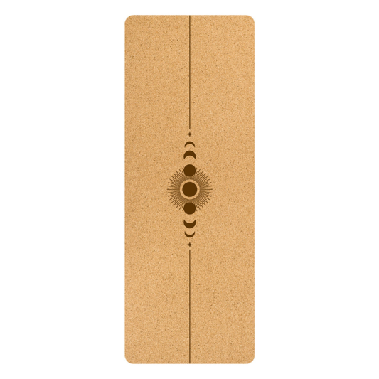 Natural Cork Yoga Mat Sun