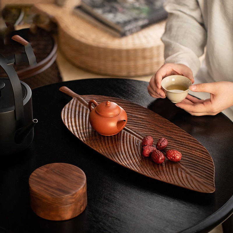 South American Walnut Wood Leaf Tray