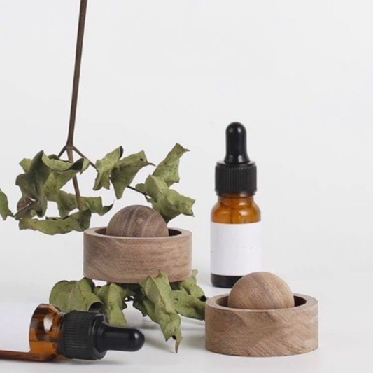 Walnut Wood Spherical Essential Oil Diffuser