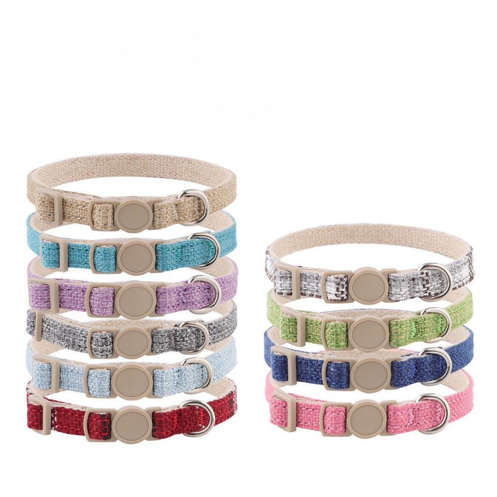 Eco Friendly Cotton and Linen Pet Collar