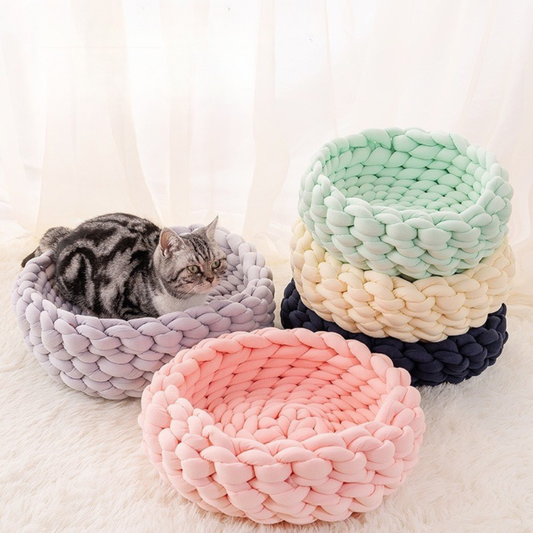 Handwoven Cotton Pet Bed