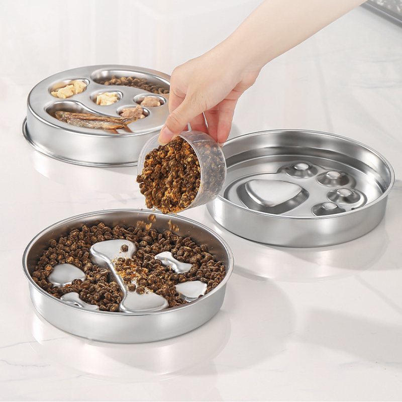 Stainless Steel Slow Pet Bowl / Feeder