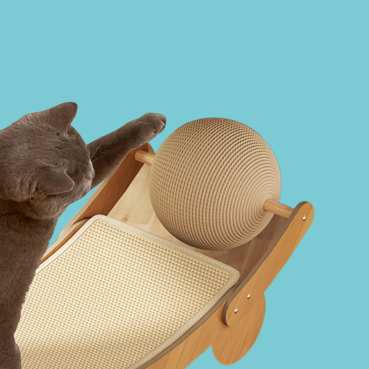 Premium Sisal Cat Scratching Board and Bed - Rolling Ball