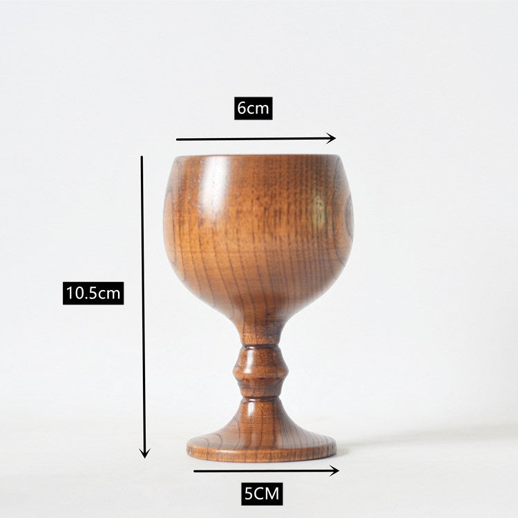 Natural Wood Wine Glass