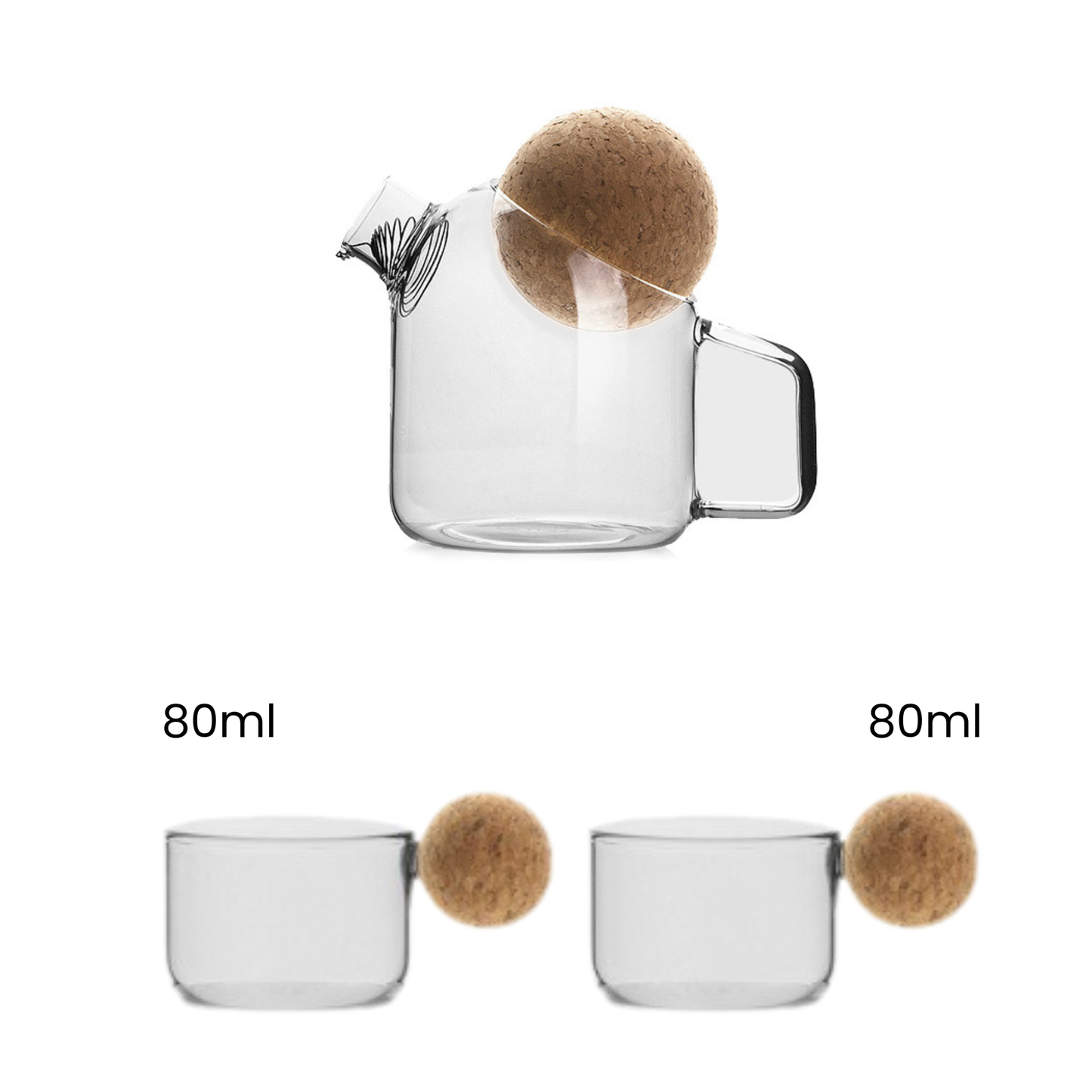 Cork Ball Tea Set