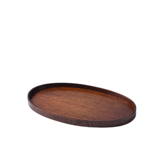 Wood Long Flat Serving Plates - 1.5 cm Height