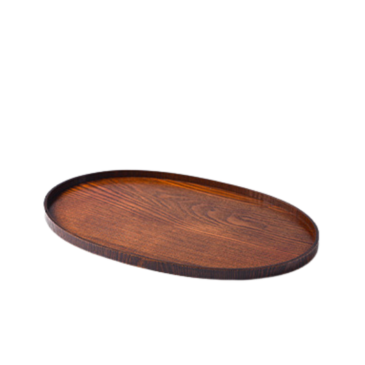 Wood Long Flat Serving Plates - 1.5 cm Height