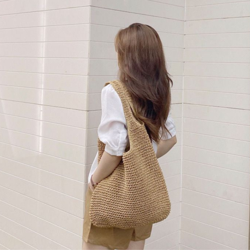 Premium Handwoven Hemp and Straw Bag