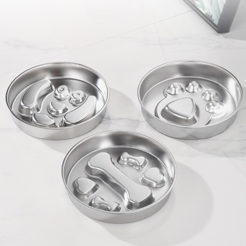 Stainless Steel Slow Pet Bowl / Feeder
