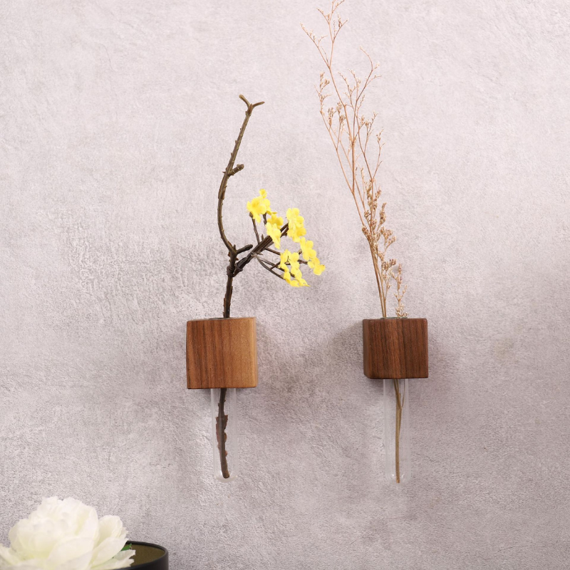 Handmade Wood Decorative Flower Vase