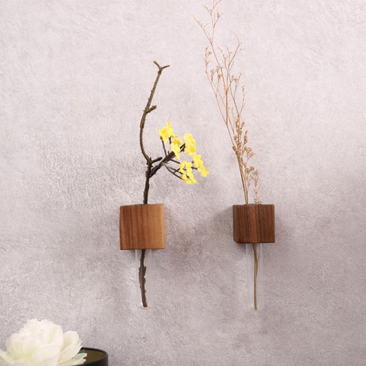 Handmade Wood Decorative Flower Vase