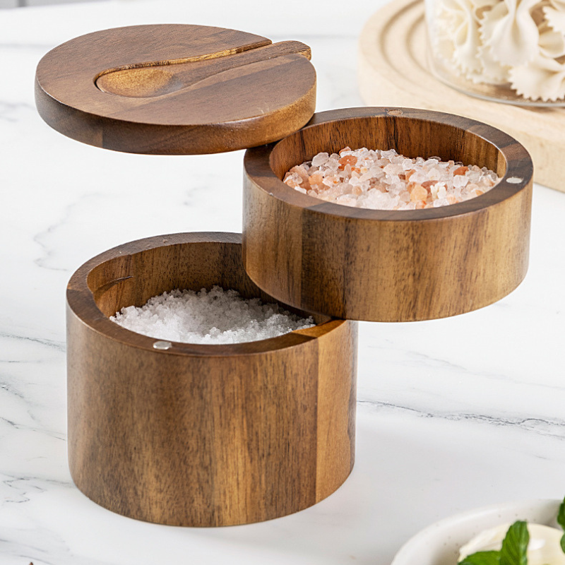 Acacia Wood Seasoning Box