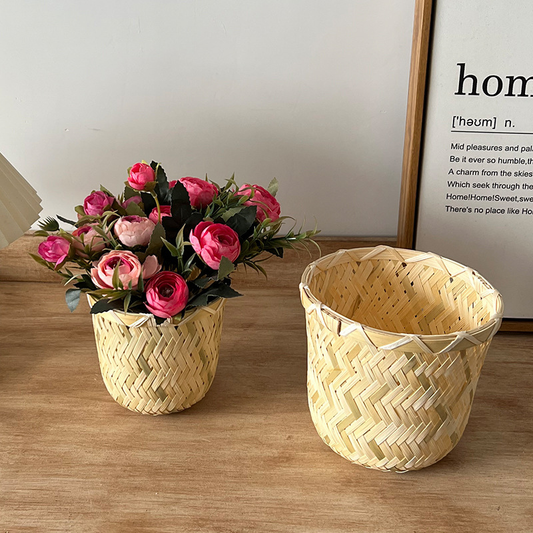 Handmade Woven Bamboo Basket