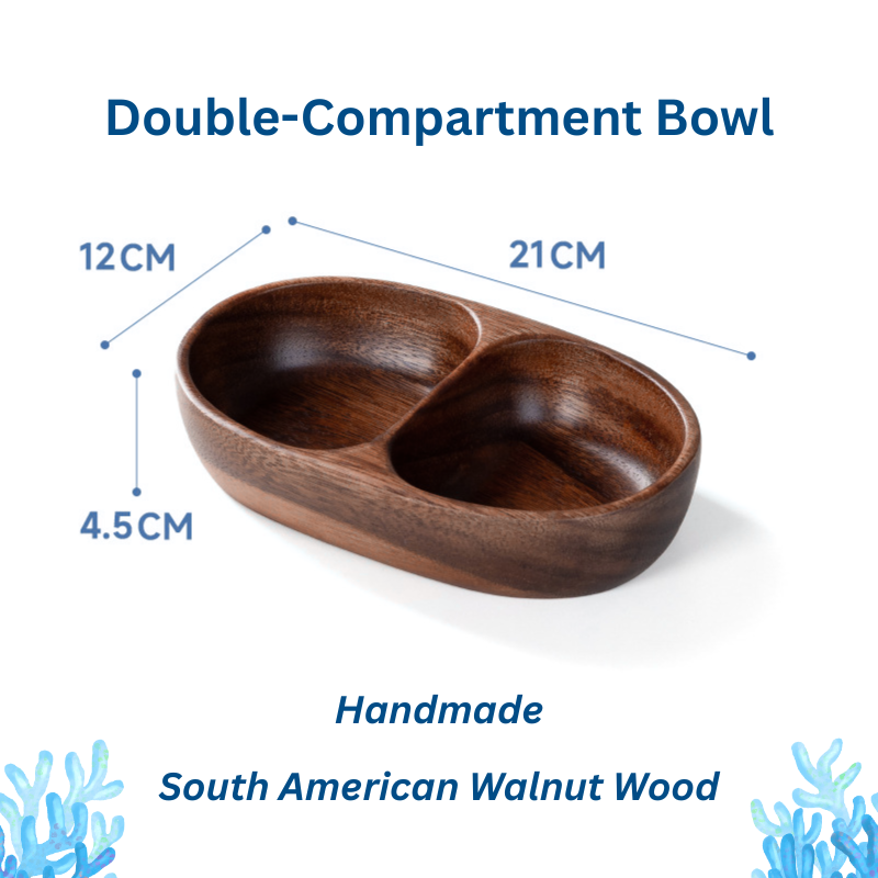 Handmade South American Walnut Wood Fruit Plate
