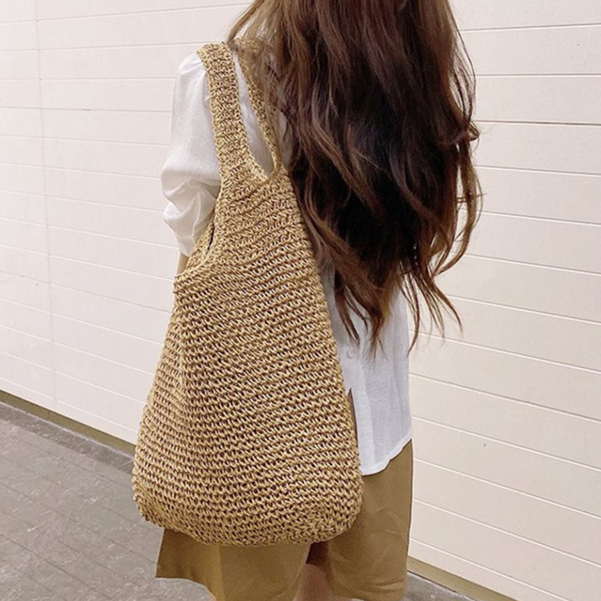 Premium Handwoven Hemp and Straw Bag