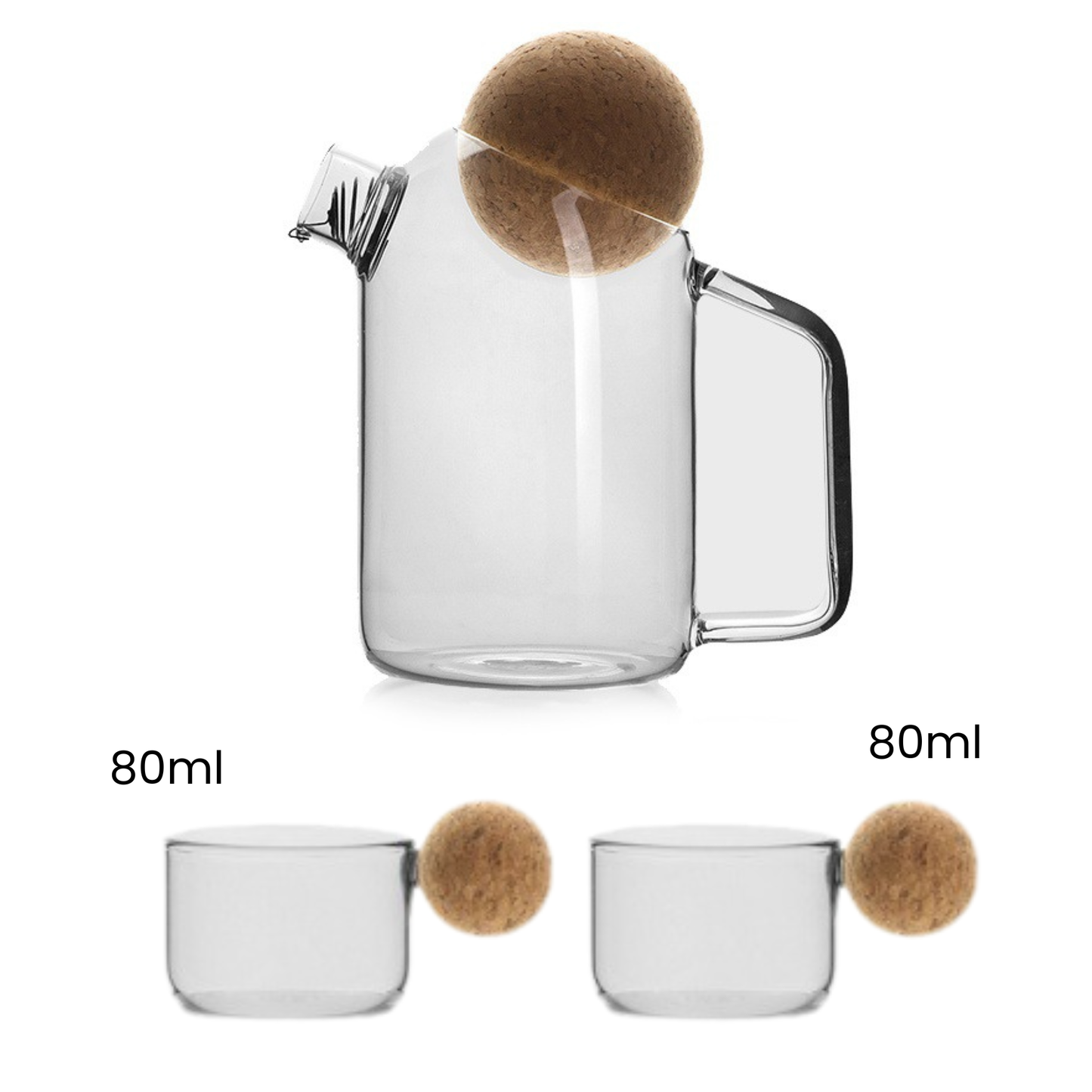 Cork Ball Tea Set