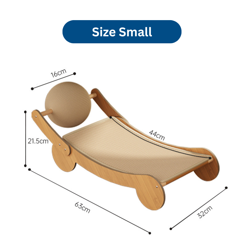 Premium Sisal Cat Scratching Board and Bed - Rolling Ball