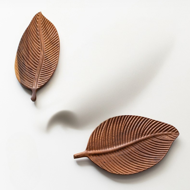 South American Walnut Wood Leaf Tray