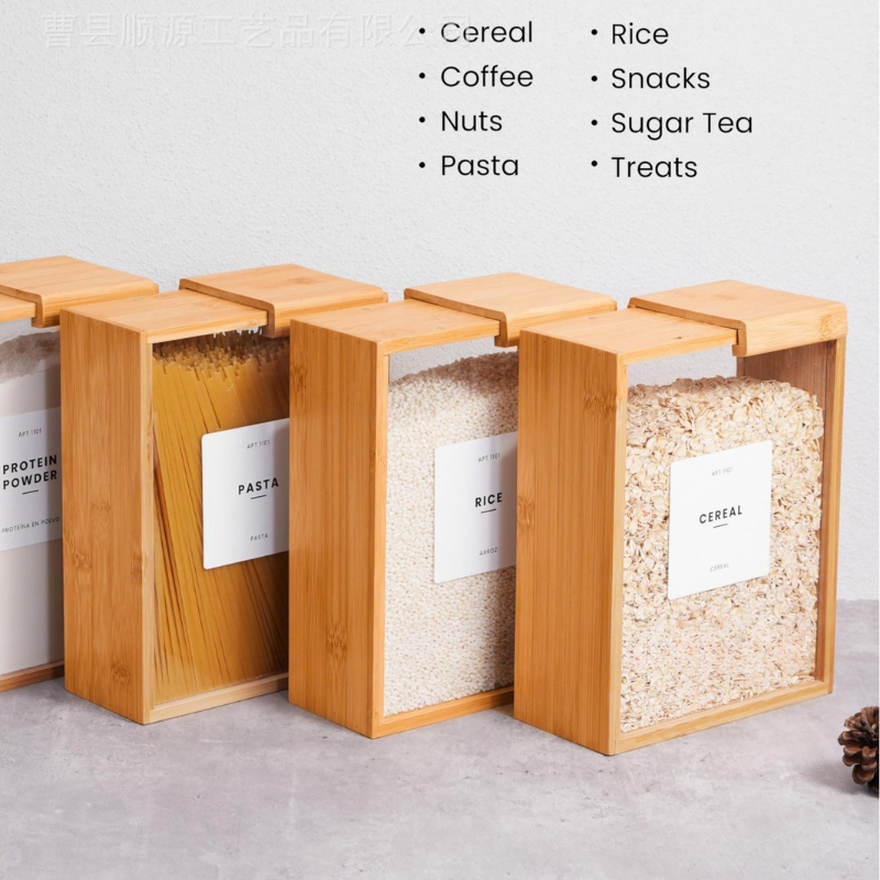 Bamboo Square Storage Box
