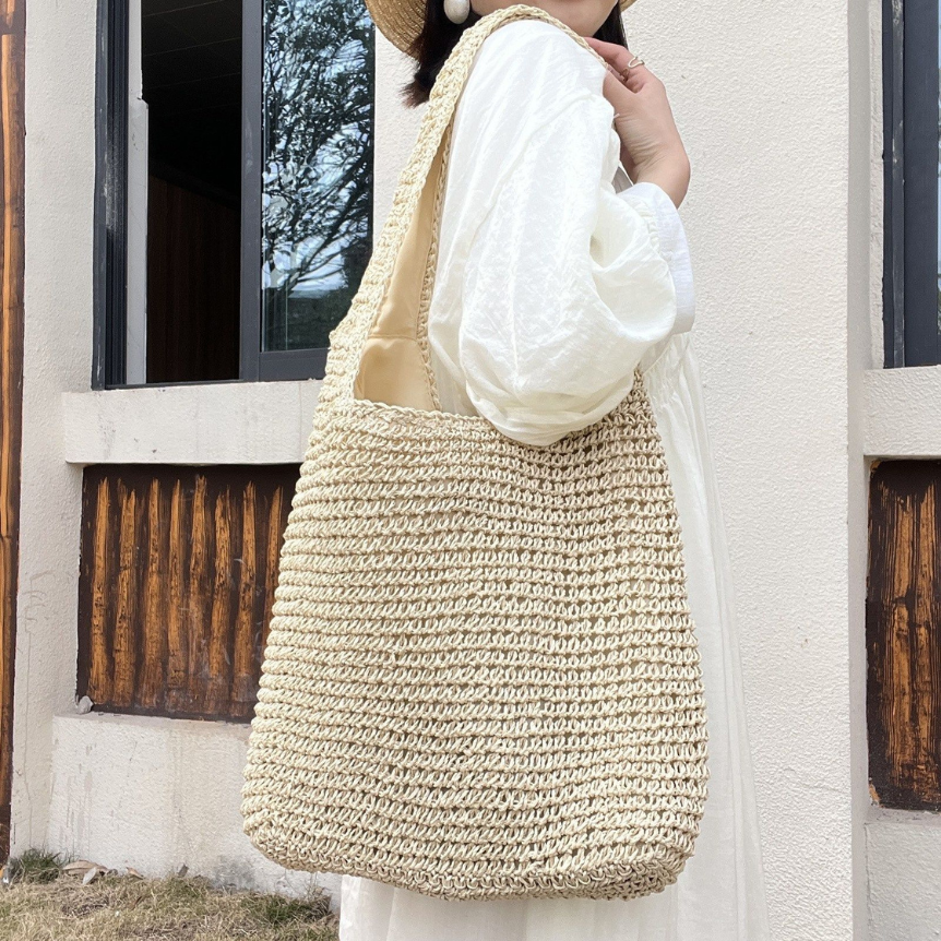 Premium Handwoven Hemp and Straw Bag