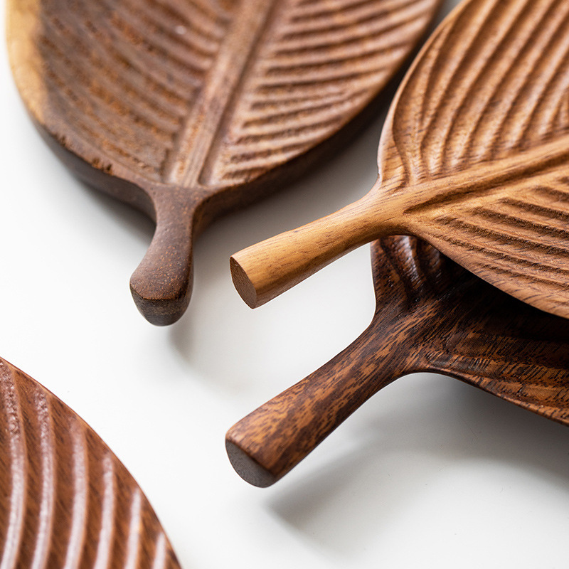 South American Walnut Wood Leaf Tray
