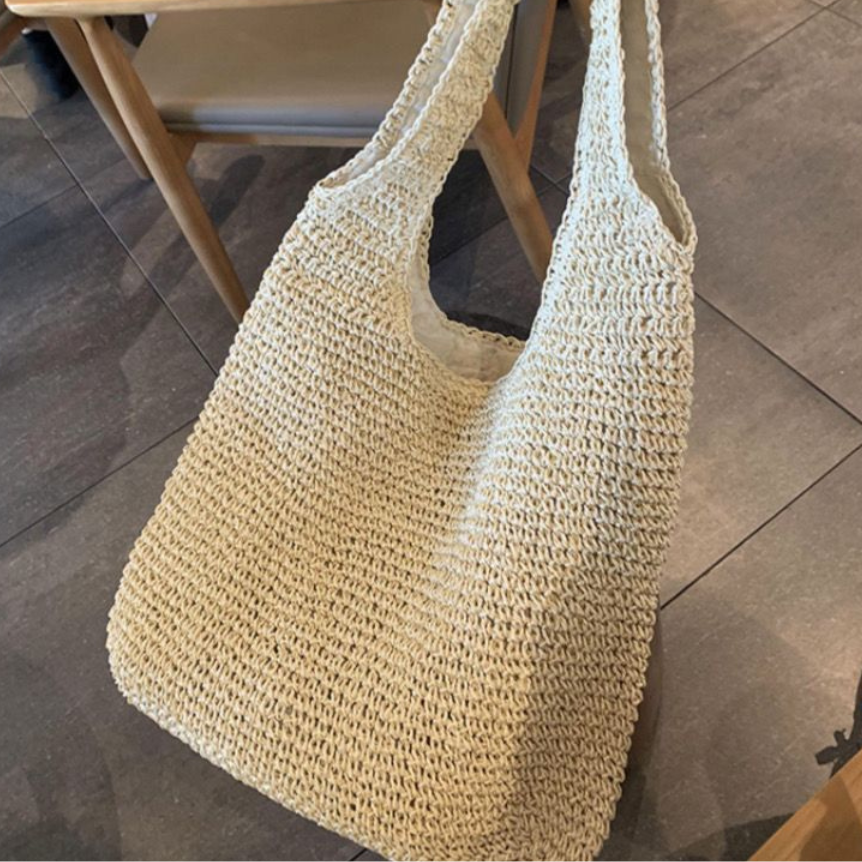 Premium Handwoven Hemp and Straw Bag