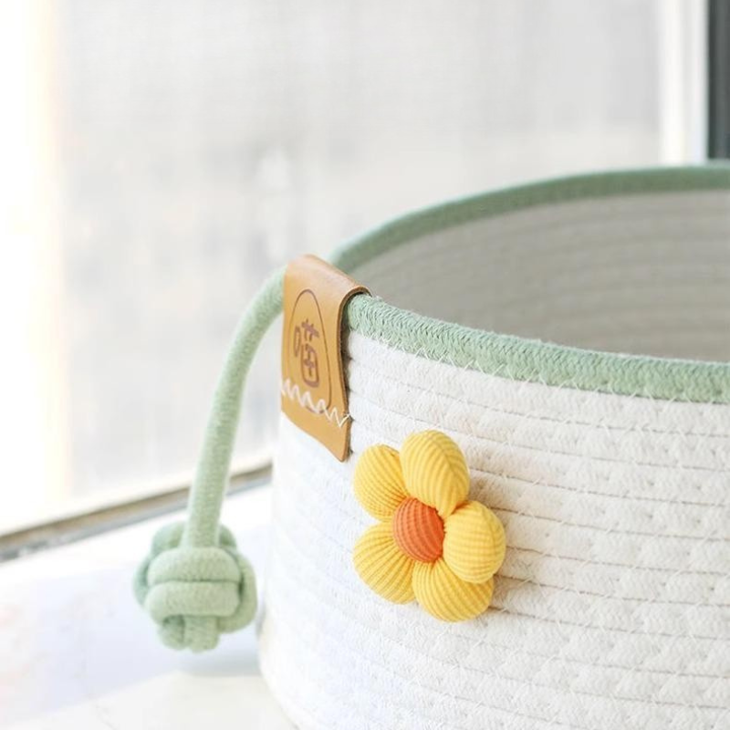 Cotton and Linen Pet Bed Flower