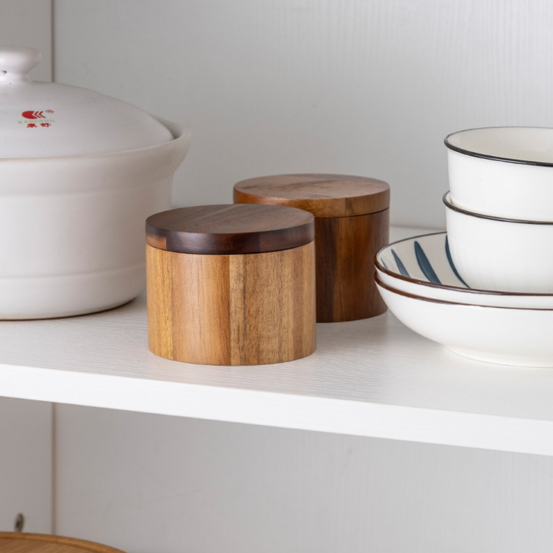 Acacia Wood Seasoning Box