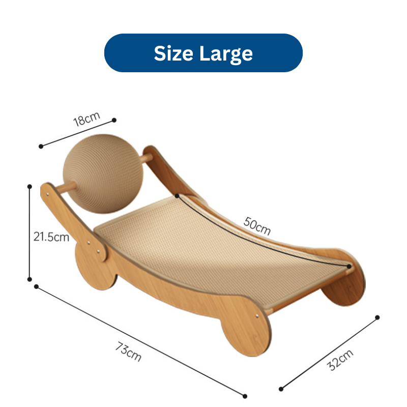 Premium Sisal Cat Scratching Board and Bed - Rolling Ball