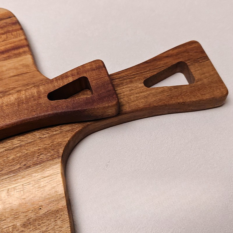 Acacia Wood Cutting Board with a Handle