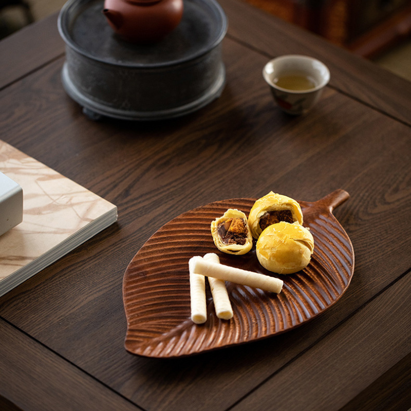 South American Walnut Wood Leaf Tray