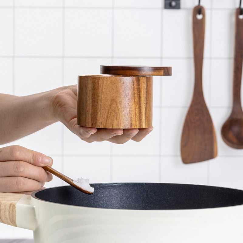 Acacia Wood Seasoning Box
