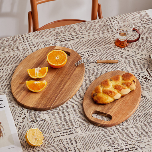 Oval Acacia Wood Cutting Board