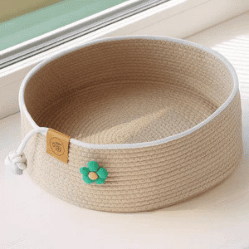 Cotton and Linen Pet Bed Flower