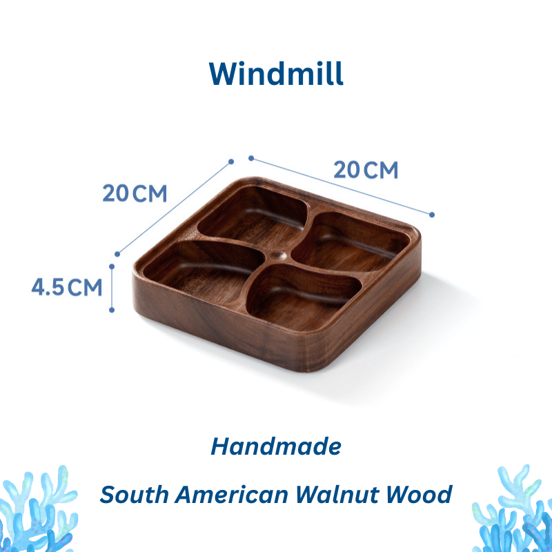 Handmade South American Walnut Wood Fruit Plate