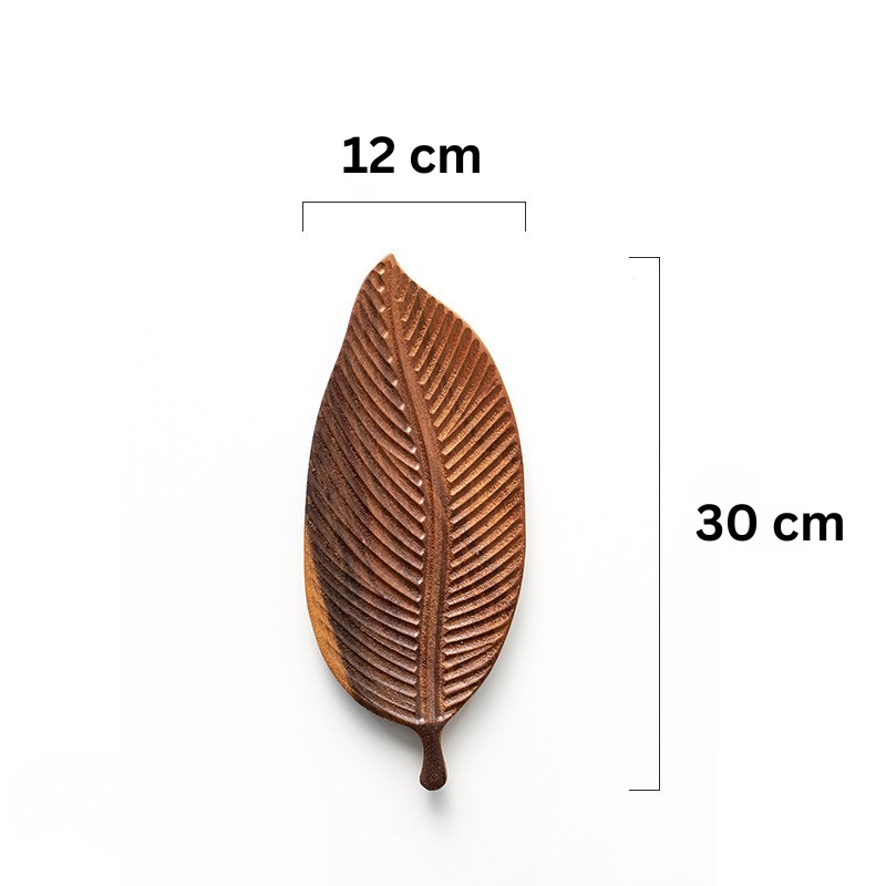 South American Walnut Wood Leaf Tray